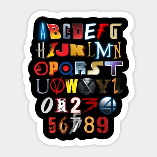 Movie Alphabet Sticker